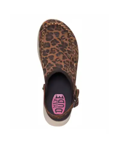 HEY DUDE DELRAY CLOG LEOPARDATO