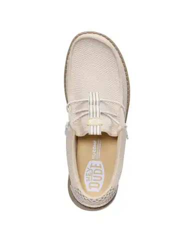 HEY DUDE WALLY MESH NEUTRALS BEIGE