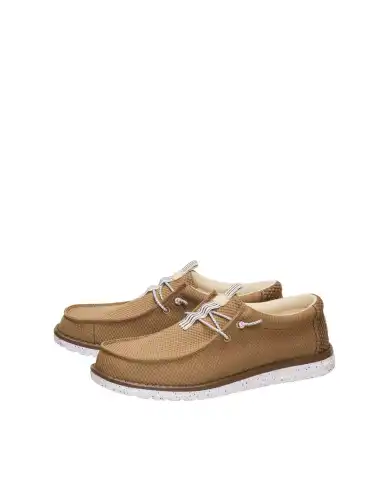 HEY DUDE WALLY MESH NEUTRALS CUOIO