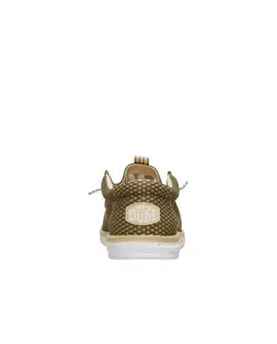 HEY DUDE WALLY MESH NEUTRALS VERDE MILITARE