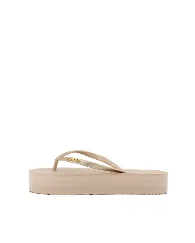 SUNDEK INFRADITO GLITTER FLIP FLOP BEIGE