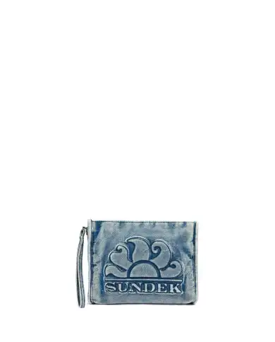 SUNDEK POCHETTE ROY NECESSAIRE BLU