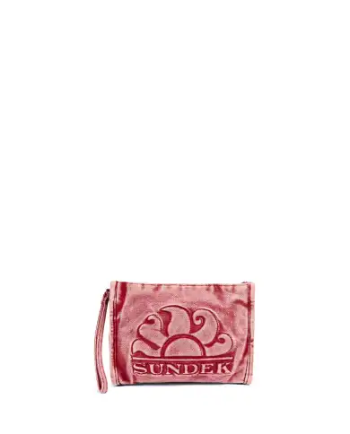 SUNDEK POCHETTE ROY NECESSAIRE ROSSO