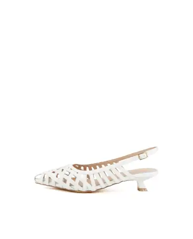 CLAUD•V SLING BACK BIANCO