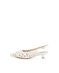 CLAUD•V SLING BACK BIANCO
