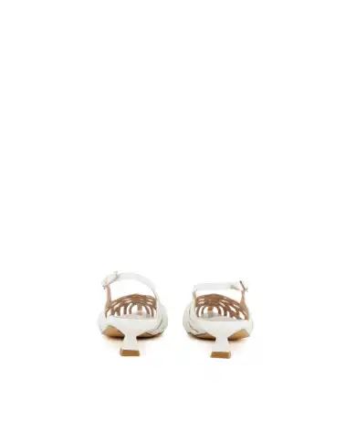 CLAUD•V SLING BACK BIANCO