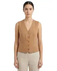 B.YOUNG GILET FALAKKA CAMMELLO