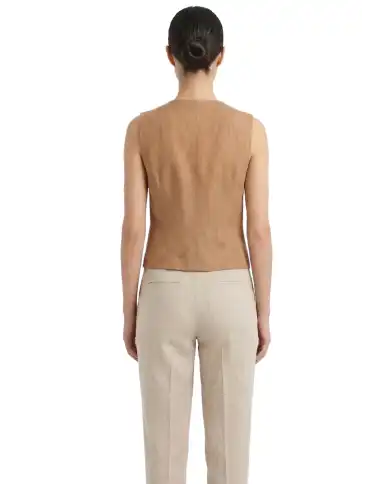 B.YOUNG GILET FALAKKA CAMMELLO