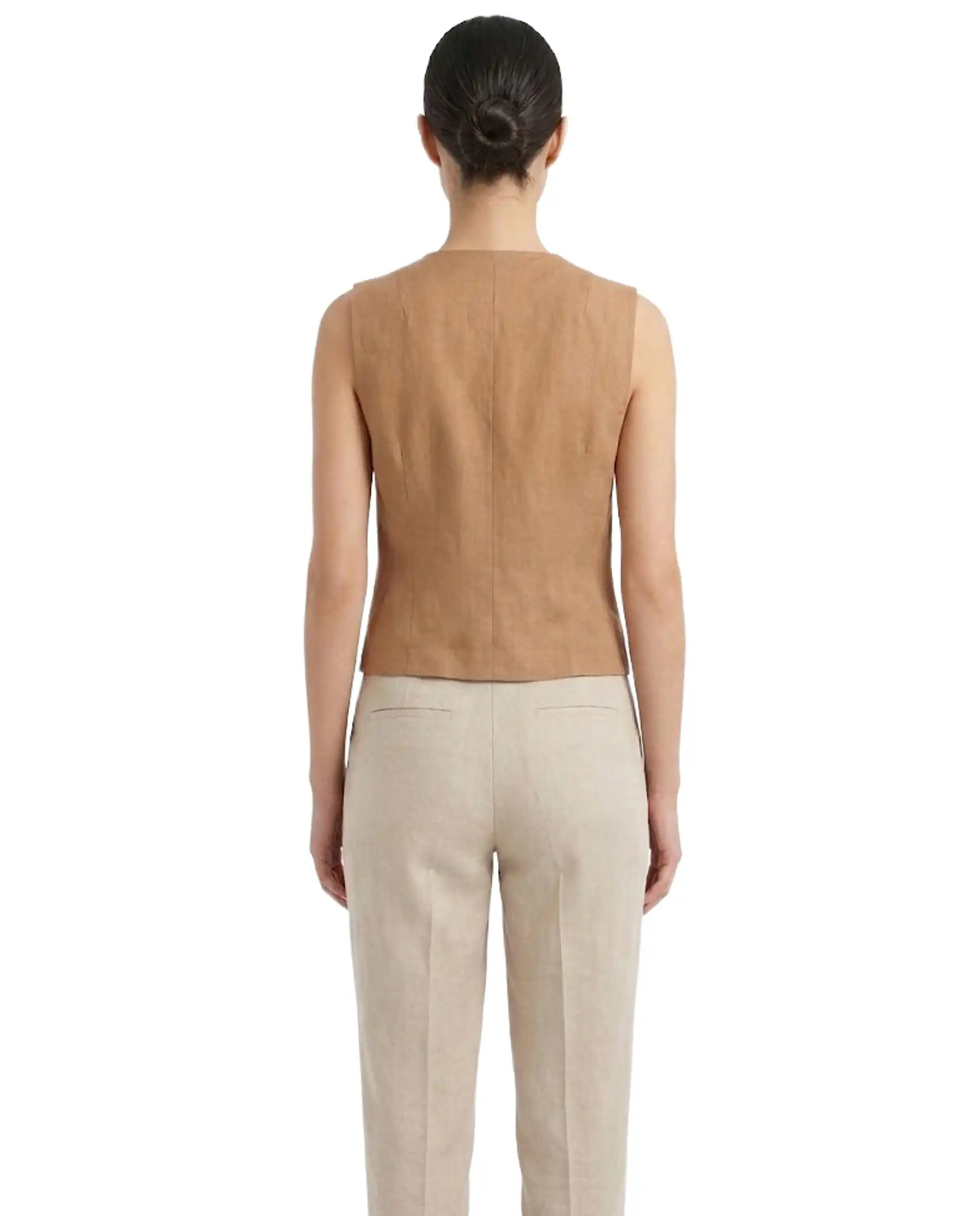 B.YOUNG GILET FALAKKA CAMMELLO
