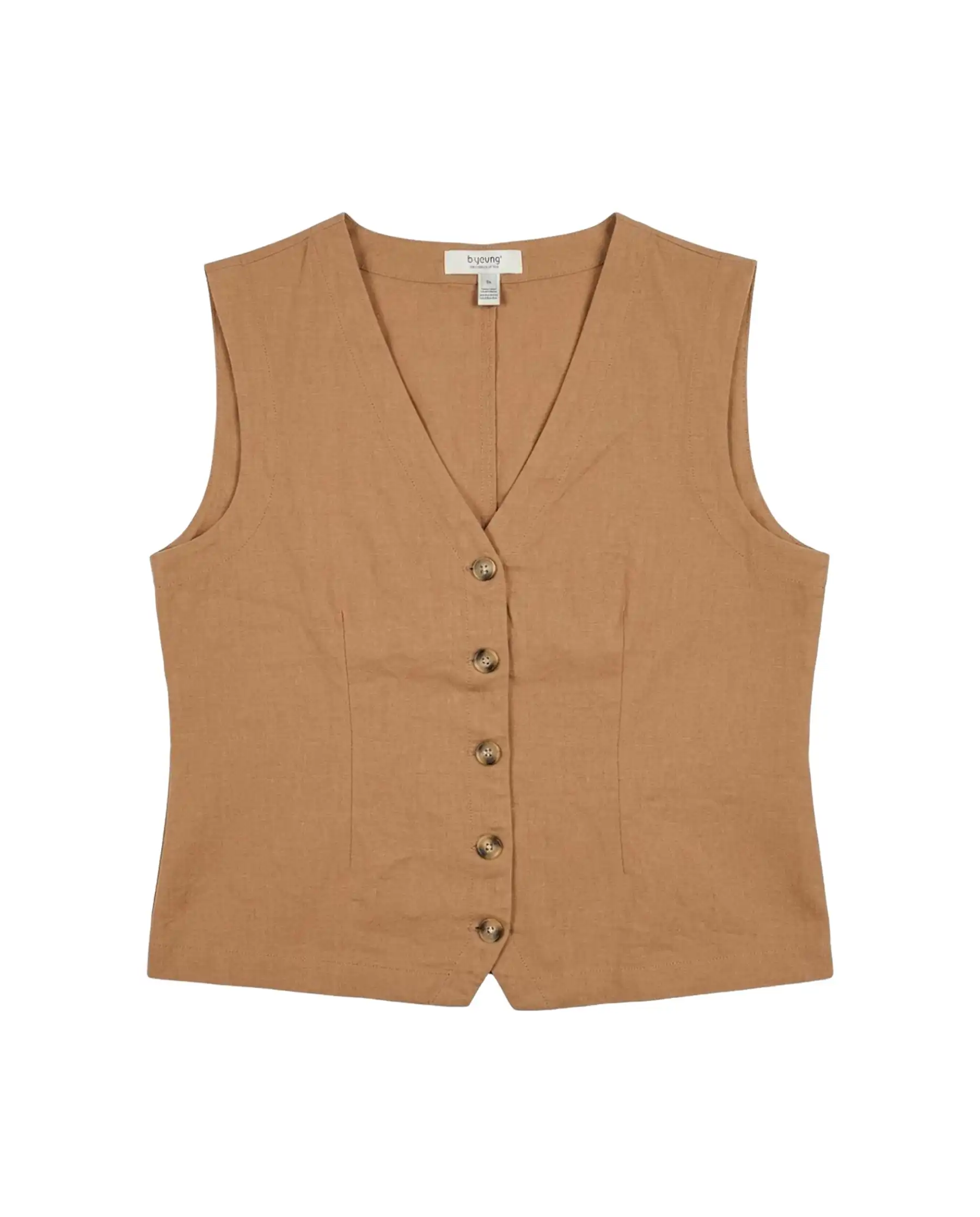 B.YOUNG GILET FALAKKA CAMMELLO