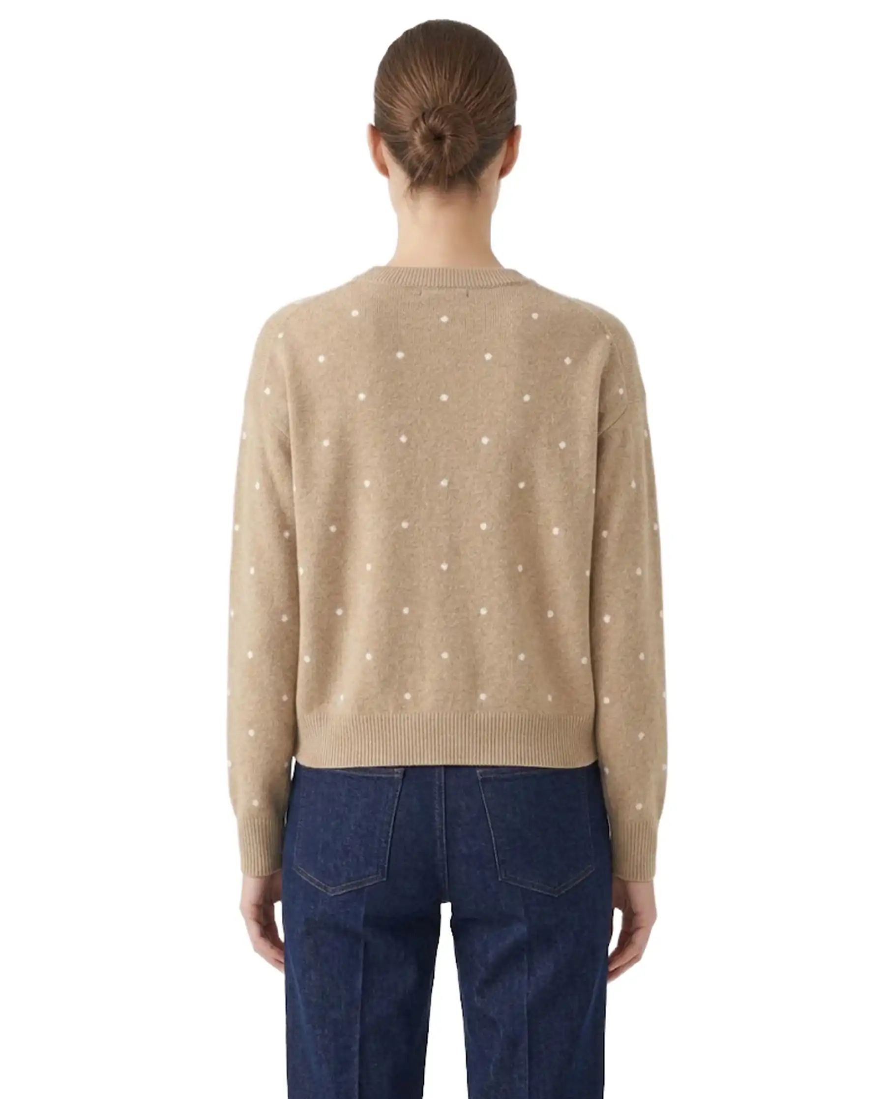 SUN 68 CARDIGAN A POIS BEIGE