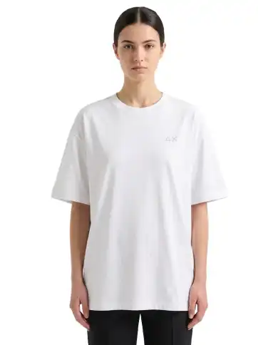 SUN 68 T-SHIRT OVERSIZE BIANCO