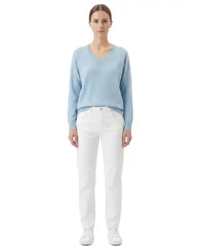 SUN 68 MAGLIA NECK SWEATER CIELO