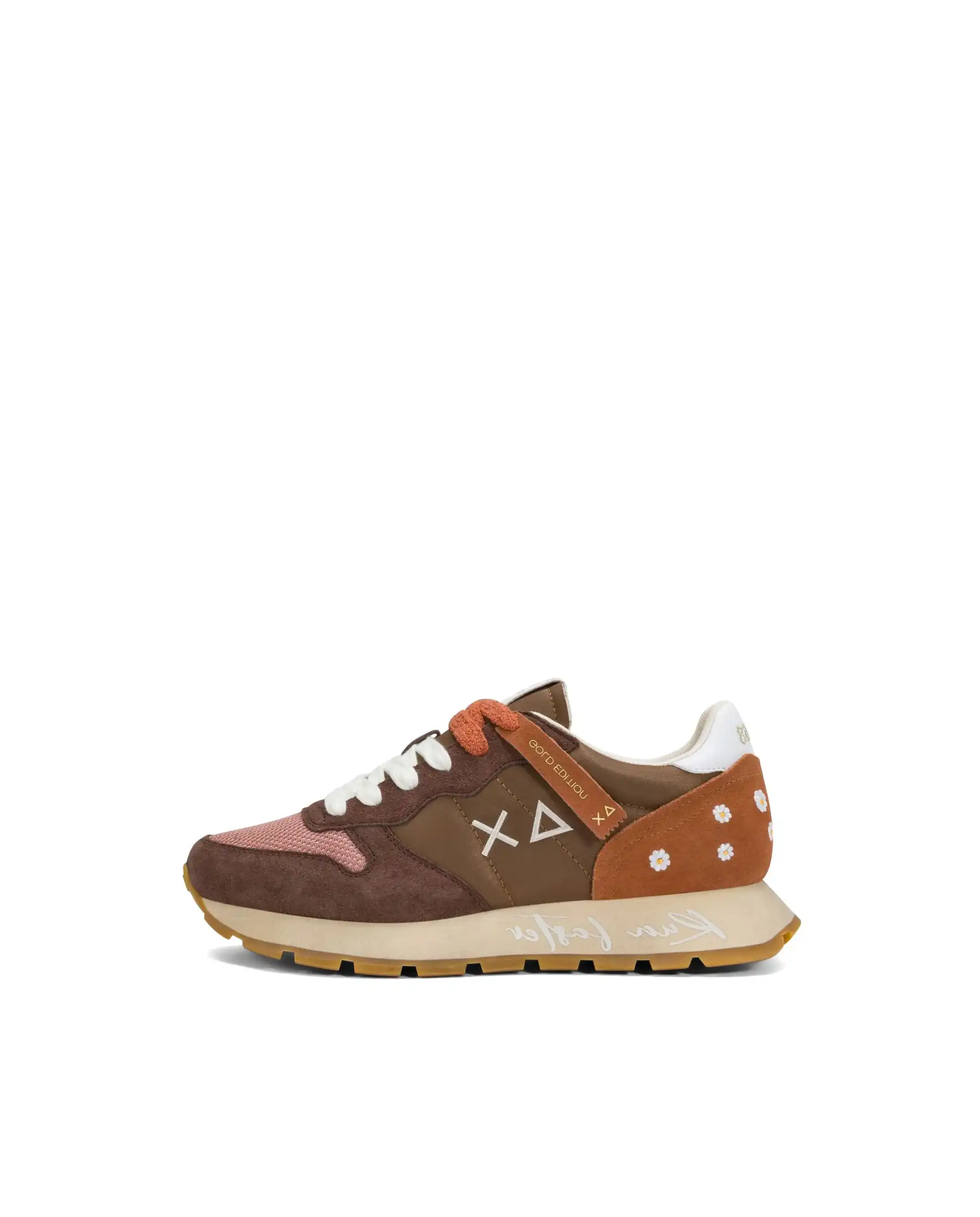 SUN 68 SNEAKERS ALLY VINTAGE MARRONE
