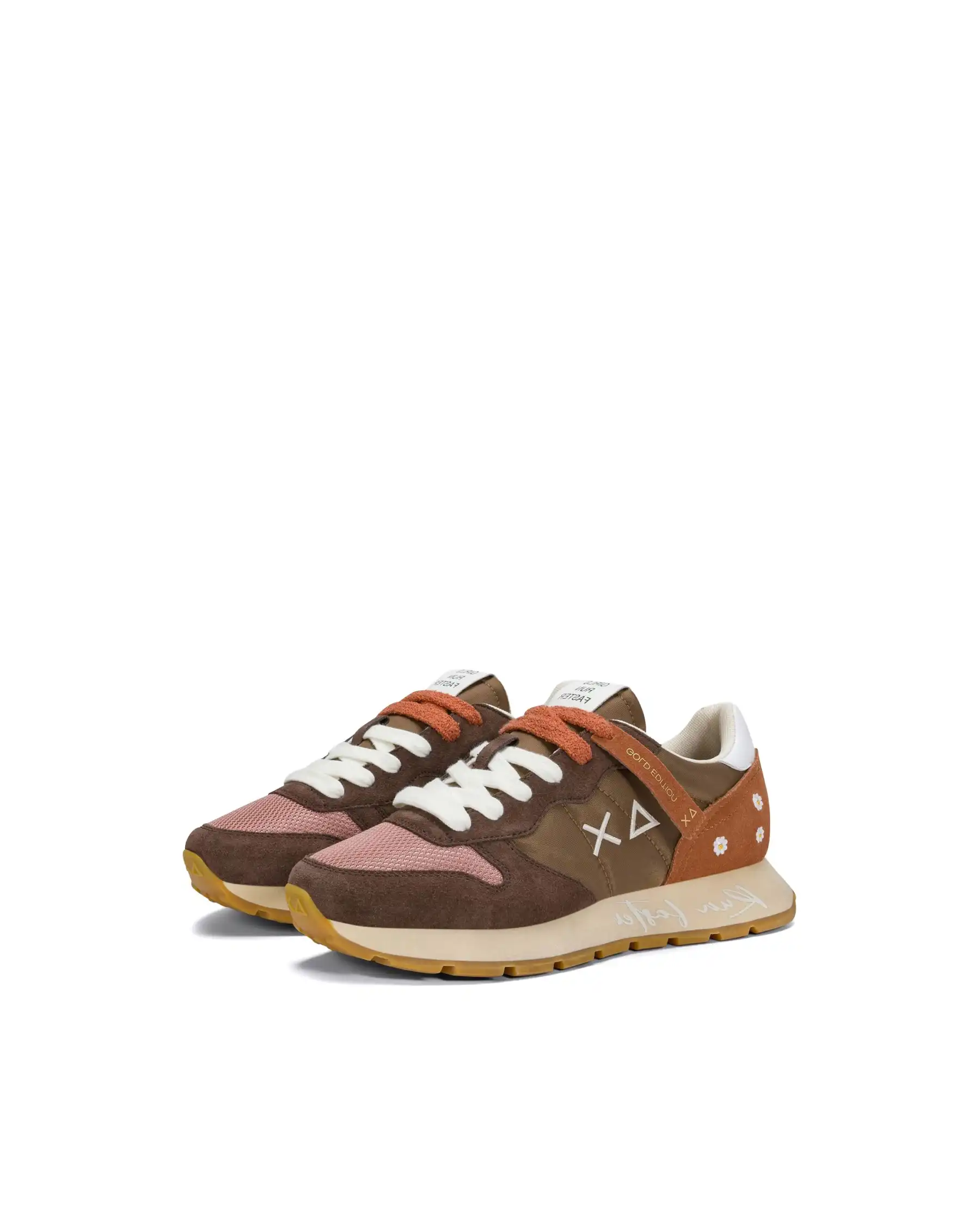 SUN 68 SNEAKERS ALLY VINTAGE MARRONE
