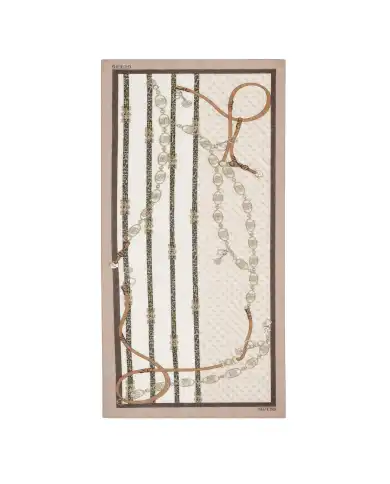 GUESS SCIARPA PRINTED BEIGE