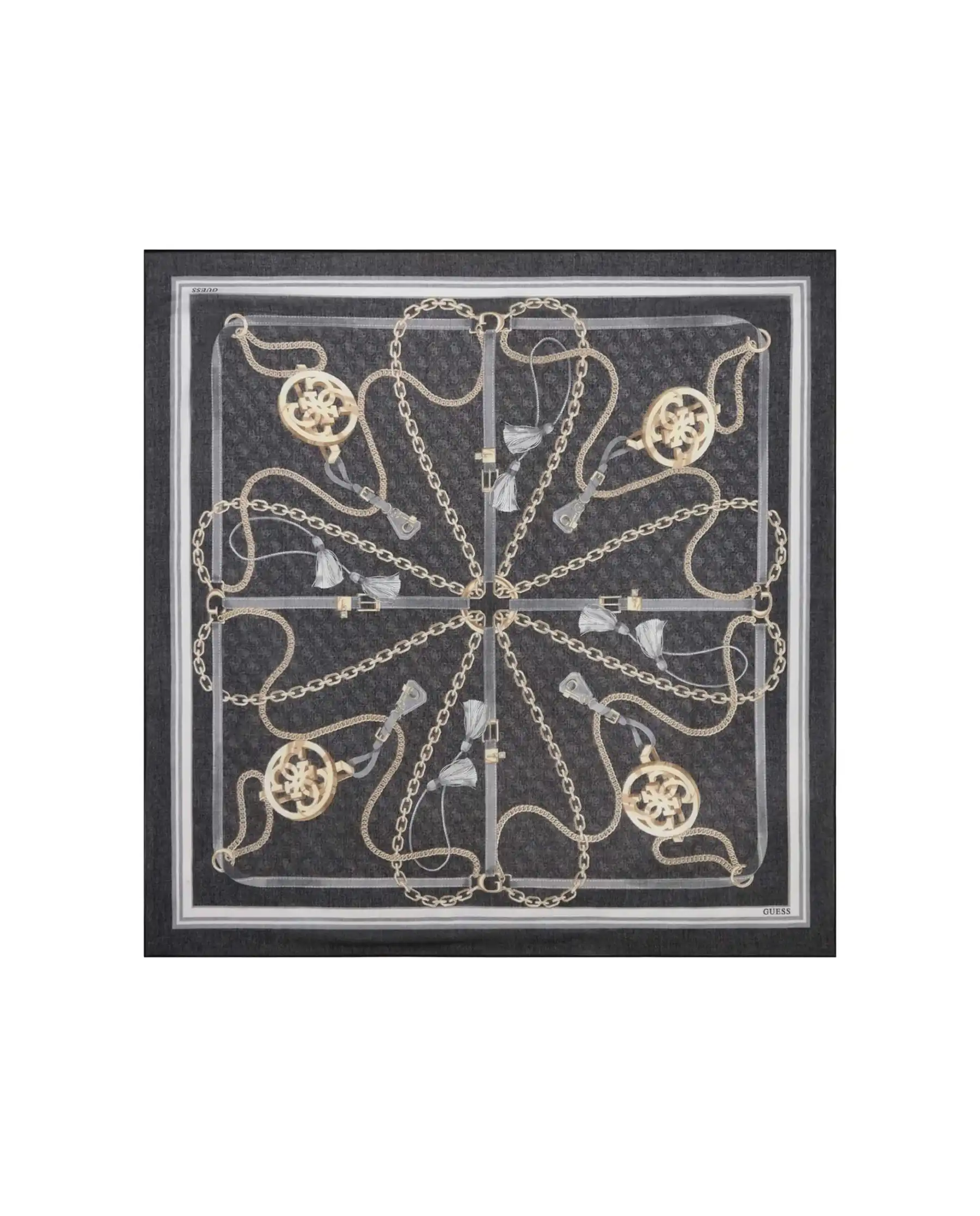 GUESS FOULARD PRINTED NERO
