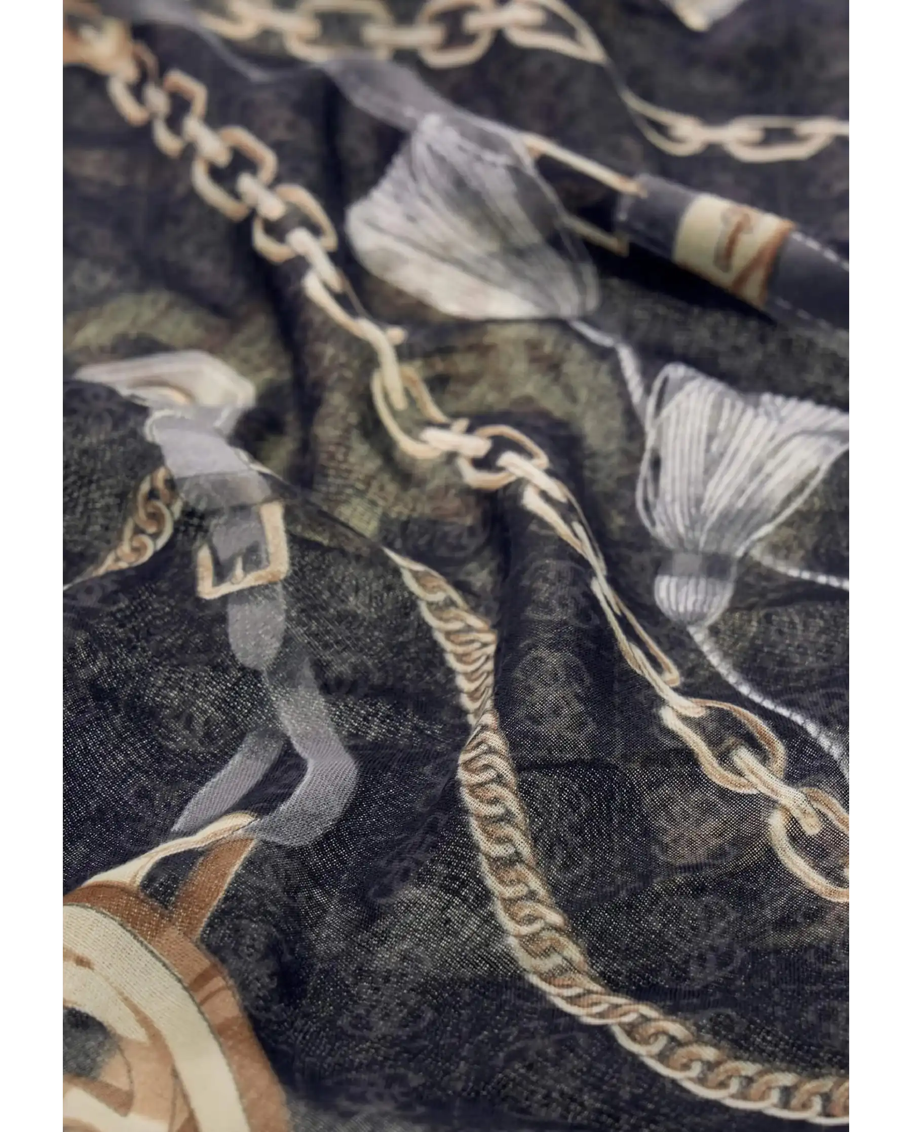 GUESS FOULARD PRINTED NERO