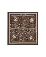 GUESS FOULARD PRINTED MARRONE