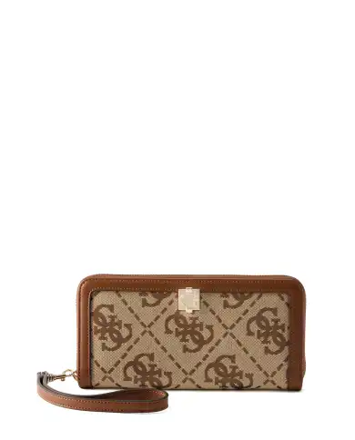 GUESS PORTAFOGLIO AUDREY LOGO BEIGE
