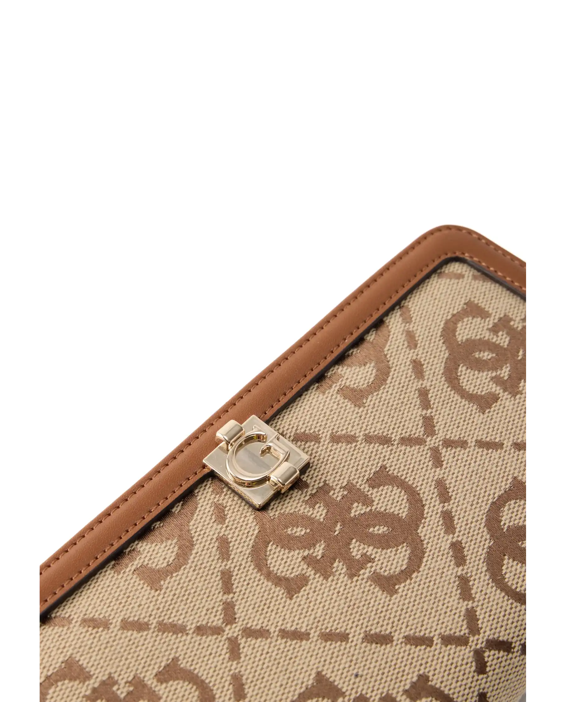 GUESS PORTAFOGLIO AUDREY LOGO BEIGE
