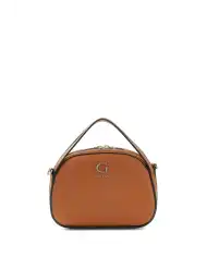 GUESS BORSA COLEEN TOP ZIP CROSSBODY COGNAC