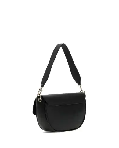 GUESS BORSA CAMELIA FLAP SHOULDER NERO