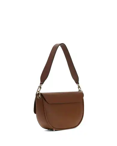 GUESS BORSA CAMELIA FLAP SHOULDER COGNAC