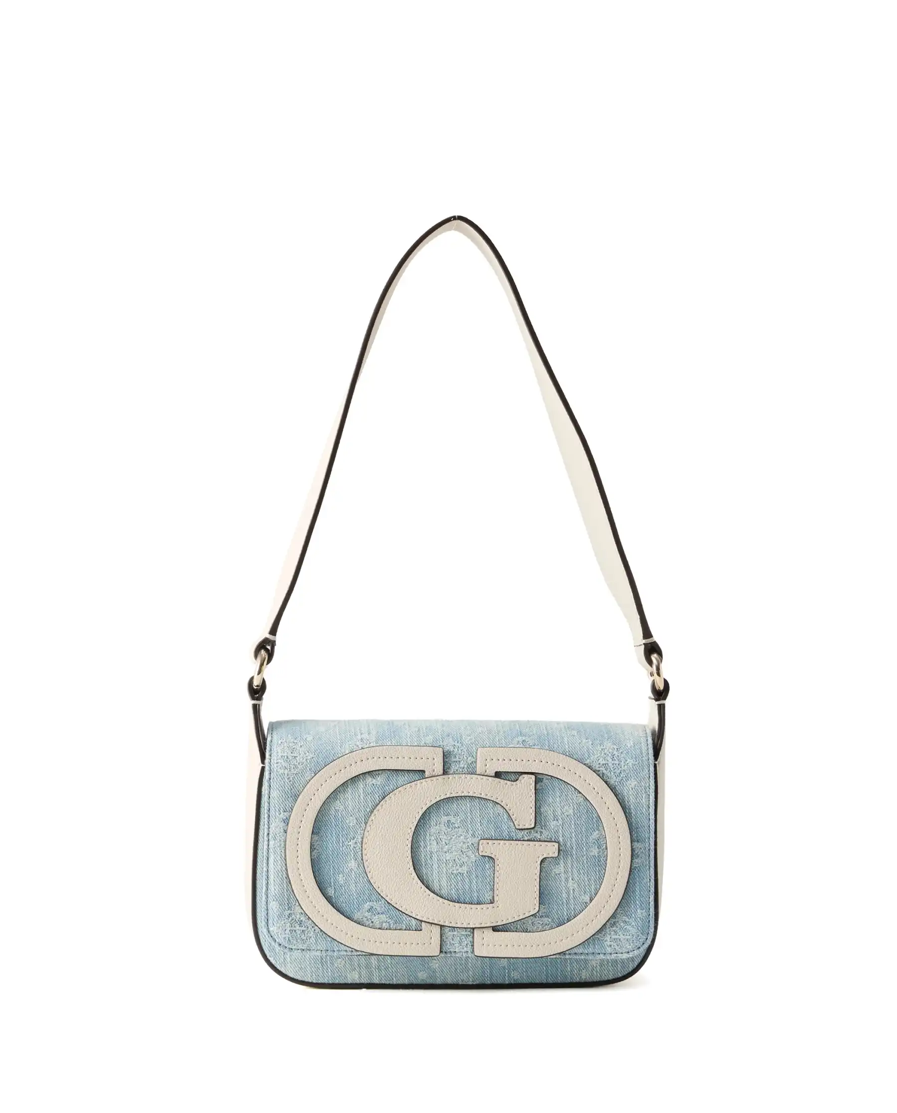 GUESS BORSA RUBY FLAP SHOULDER CIELO