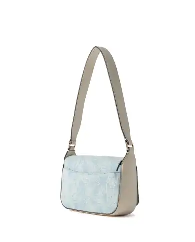 GUESS BORSA RUBY FLAP SHOULDER CIELO
