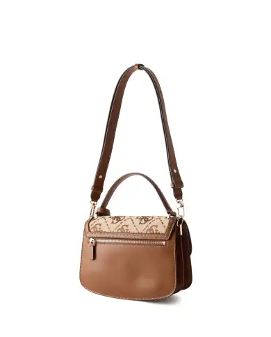 GUESS BORSA AUDREY LOGO BEIGE