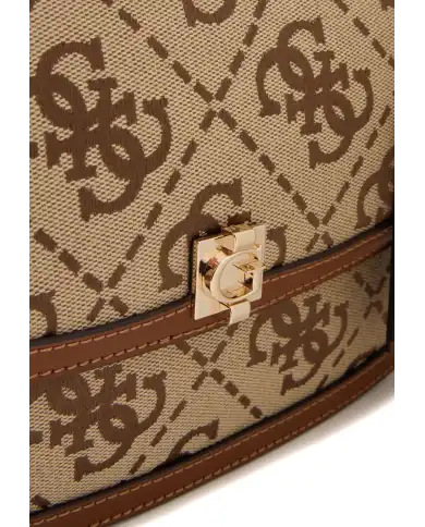 GUESS BORSA AUDREY LOGO BEIGE