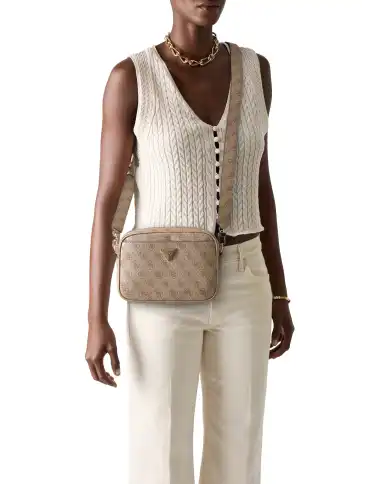 GUESS BORSA MERIDIAN II CAMERA BEIGE
