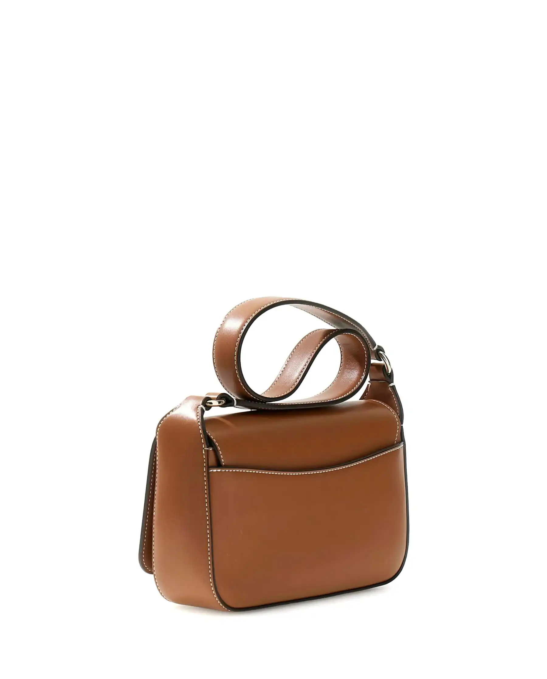 GUESS BORSA RUBY FLAP SHOULDER COGNAC