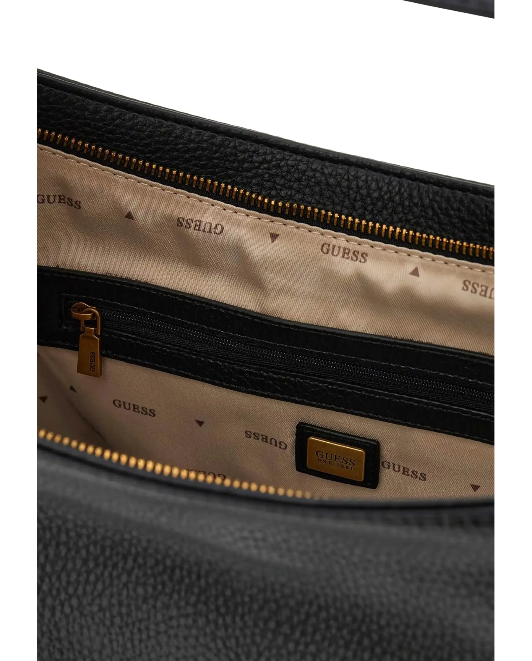 GUESS BORSA CAMDEN LARGE SHOULDER NERO