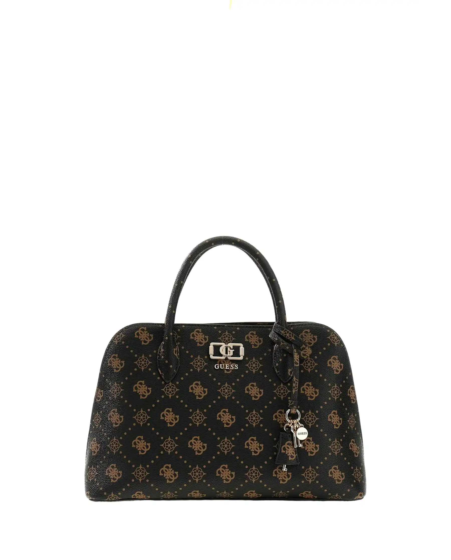 GUESS BORSA EMELIE LOGO MARRONE