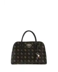 GUESS BORSA EMELIE LOGO MARRONE