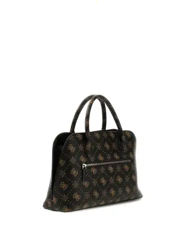GUESS BORSA EMELIE LOGO MARRONE