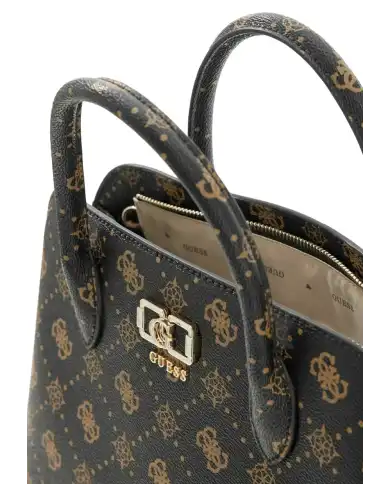 GUESS BORSA EMELIE LOGO MARRONE