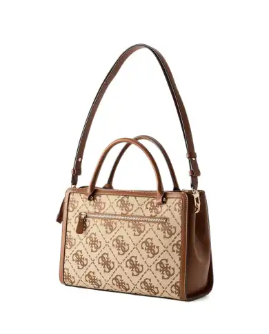 GUESS BORSA AUDREY LOGO GIRLFRIEND SATCHEL BEIGE