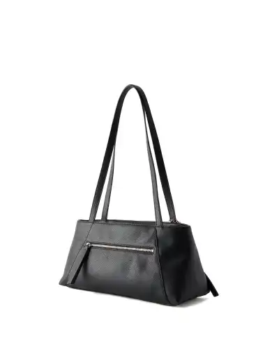 GUESS BORSA DEVON SHOULDER SATCHEL NERO