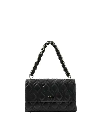 GUESS BORSA MAXINE FLAP CROSSBODY NERO