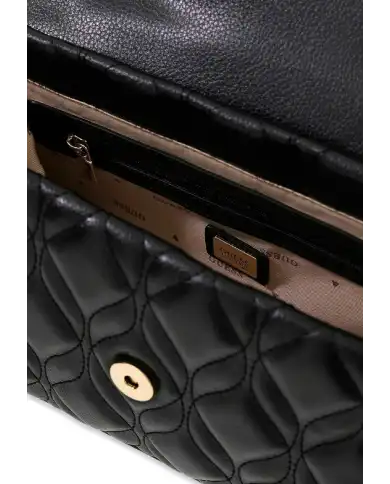 GUESS BORSA MAXINE FLAP CROSSBODY NERO