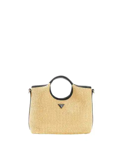 GUESS BORSA KIRSTEN MINI SATCHEL BEIGE