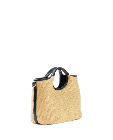 GUESS BORSA KIRSTEN MINI SATCHEL BEIGE