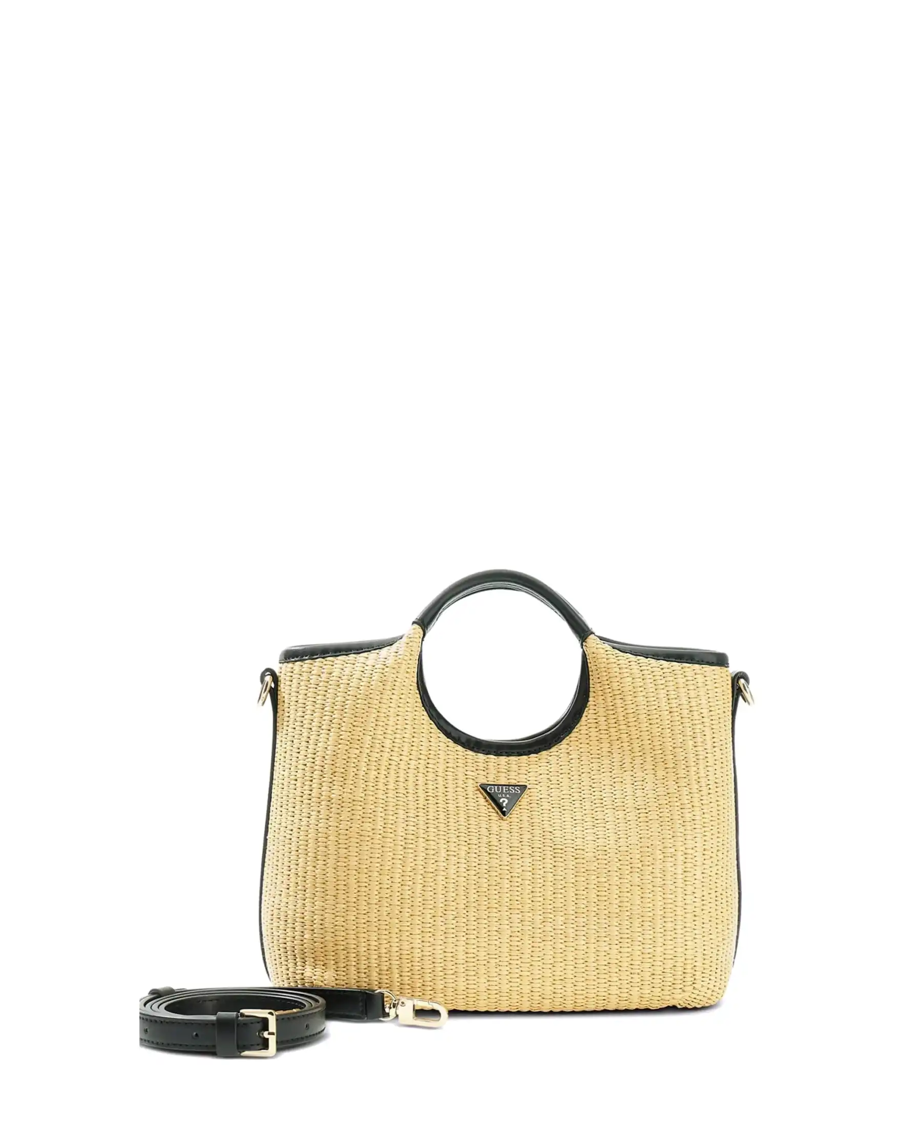 GUESS BORSA KIRSTEN MINI SATCHEL BEIGE