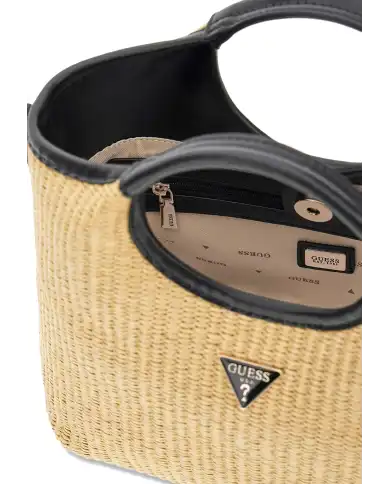 GUESS BORSA KIRSTEN MINI SATCHEL BEIGE