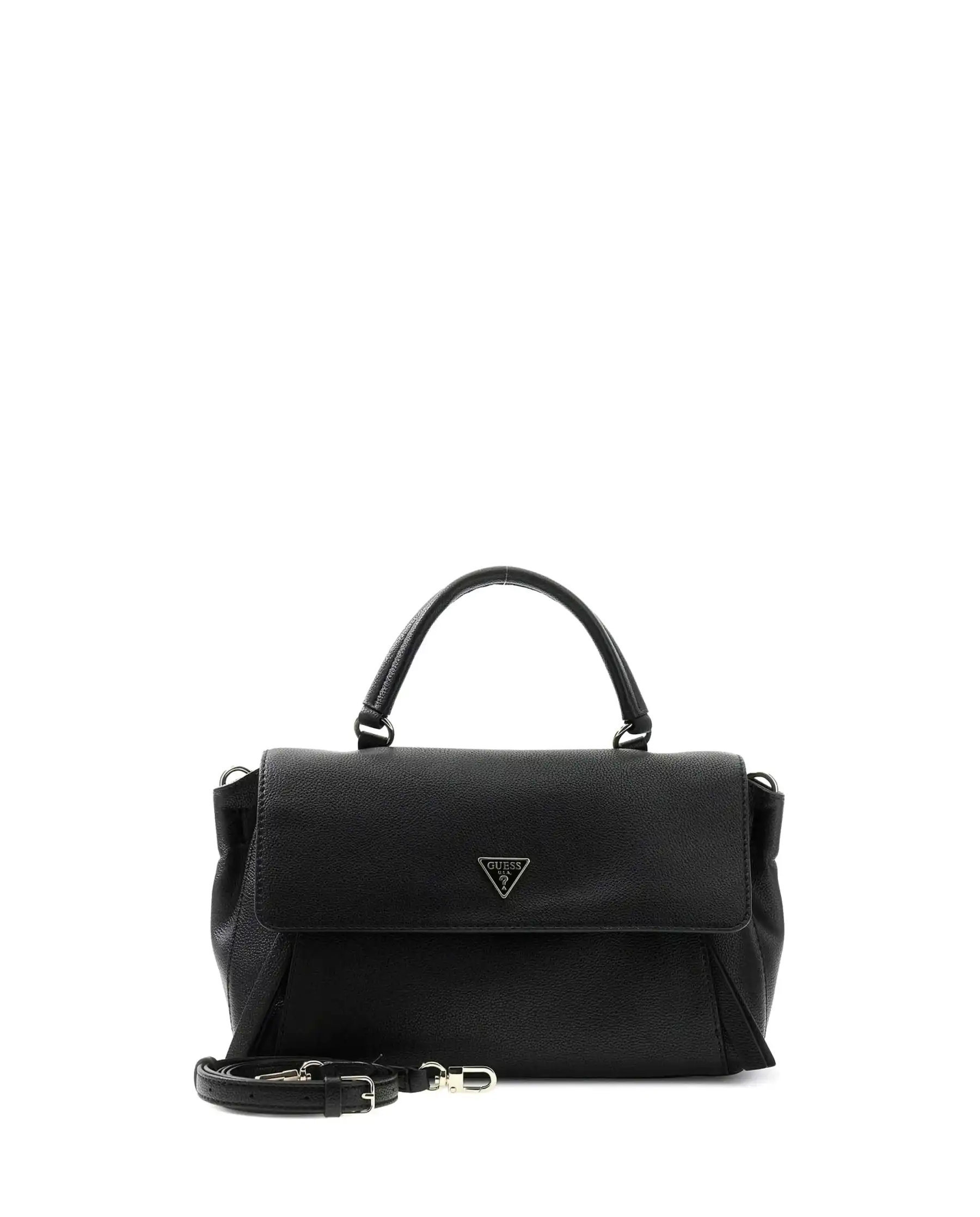 GUESS BORSA DEVON TOP HANDLE FLAP BLACK