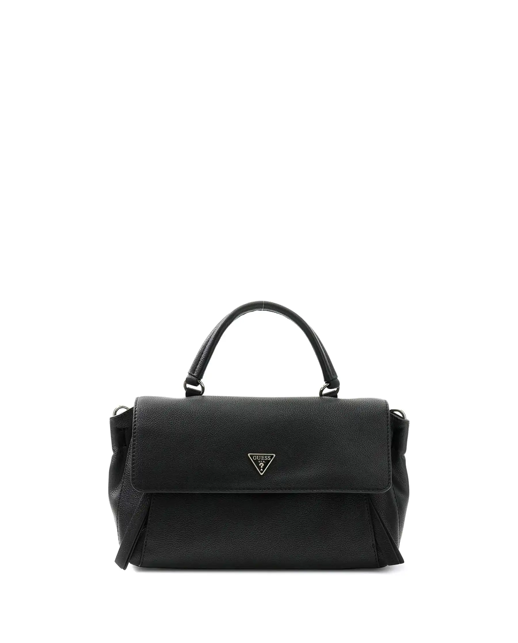 GUESS BORSA DEVON TOP HANDLE FLAP BLACK