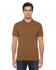 SUN 68 POLO JERSEY BEACH MARRONE